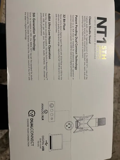 Rode NT1 5TH GENERATION + CARTE SON BEHRINGER U-PHORIA UMC-22
