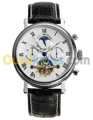 LOUIS COTTIER Montre Homme Automatique - 42 mm - Cadran Argenté - HS3370C3BC1