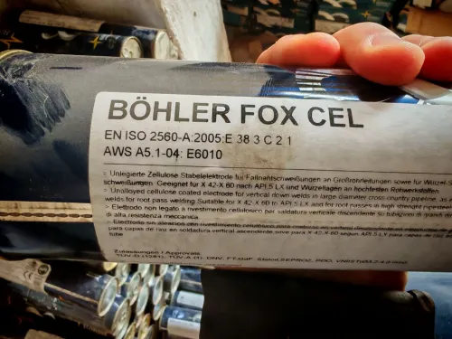 baguette soudur bohler 6010 .2.5 mm باقيط بولر 