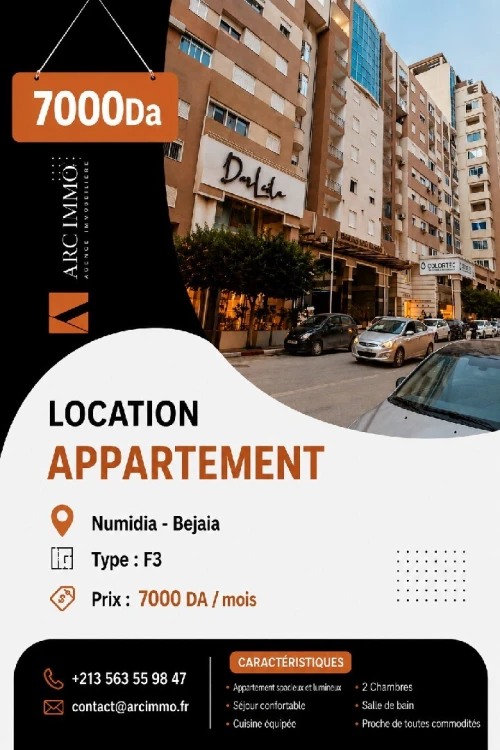 Location Appartement F3 Béjaïa Bejaia
