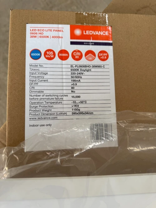 PANEL LED 60X60 ( PLAFONNIER ) PHILIPS et LEDVANCE OSRAM