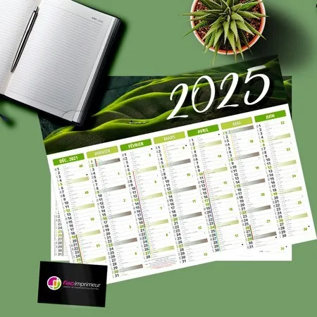 calendrier murale 2025 et sous main