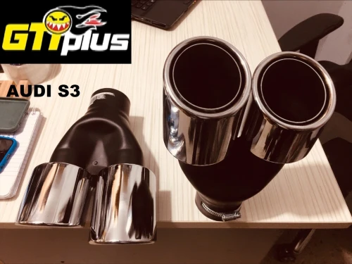 Sortie d'échappement inox pour Audi S3 8V