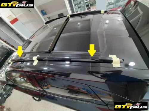 Barre de toit pour PORSCHE MACAN BLACK BLACK