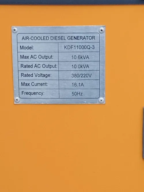 air cooled diesel generator