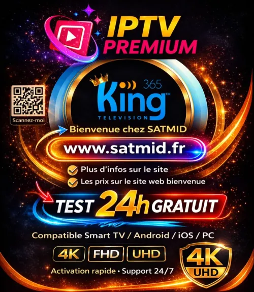 meilleurs  Abonnement iptv stable King 365 haut gamme King365  iptv premium 8k  Iptv smarters pro KING & OTT &  iptv smarters  ibo player hot player nexon v12 pro max orca pro 4k iron