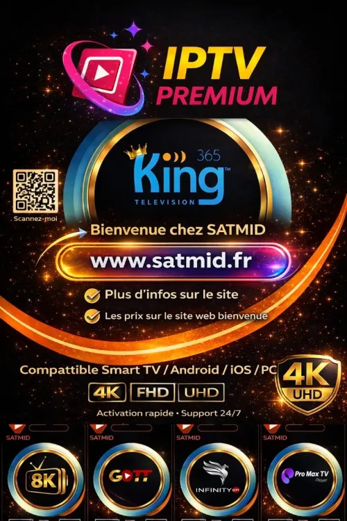 meilleurs  Abonnement iptv stable King 365 haut gamme King365  iptv premium 8k  Iptv smarters pro KING INFINITY OTT pure tv   iptv smarters  ibo player hot player nexon v12 pro max orca pro 4k iron