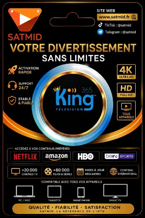 meilleurs  Abonnement iptv stable King 365 haut gamme King365  iptv premium 8k  Iptv smarters pro   webos LG Samsung  duplecast v12 pro max orca pro 4k iron & ott & dolby atmos & dolby vision