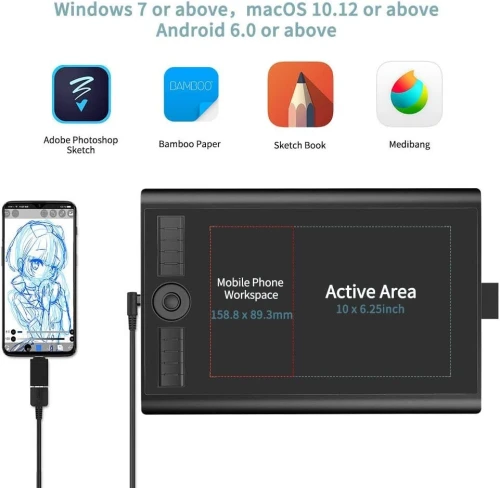 Tablette Graphique GAOMON M10K Pro