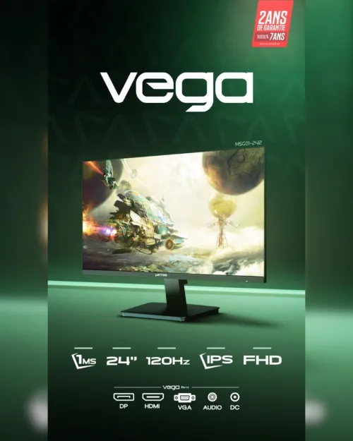 ECRAN MATOS VEGA 24" 120hz Fast IPS 1ms OD with FreeSync