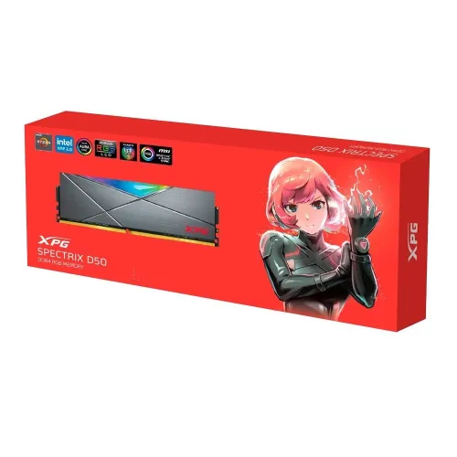 RAM DDR4 ADATA XPG SPECTRIX RGB D50 8GB 3200MHZ BLACK