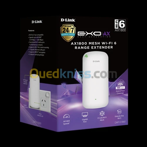 REPETEUR WIFI 6 D-LINK EXO AX1800 DAP-X1860