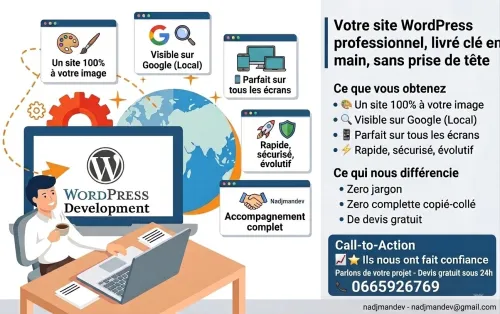 Votre site WordPress professionnel, livré clé en main, sans prise de tête