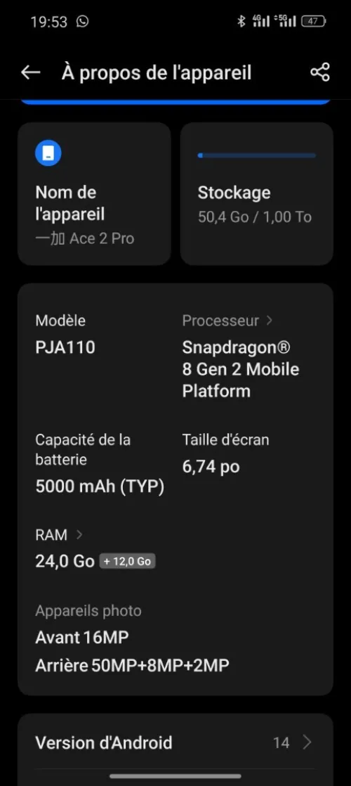Oen plus Ace2 pro