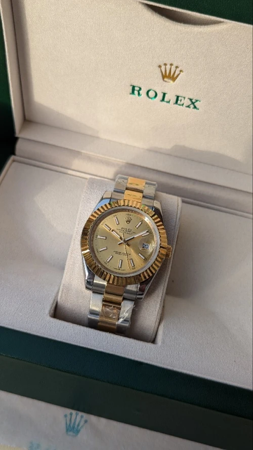 Montre Rolex Datedjust champagne 