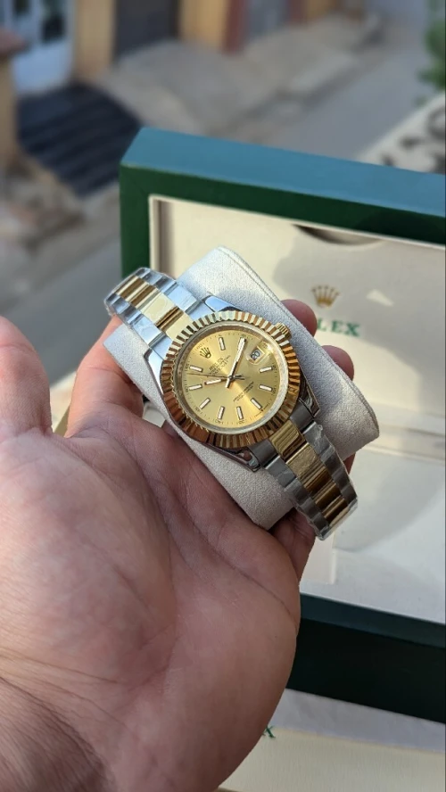 Montre Rolex Datedjust champagne 