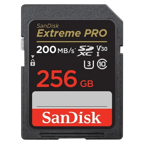 Carte Mémoire SDXC UHS-I Sandisk Extreme Pro 256Go 200MB/s
