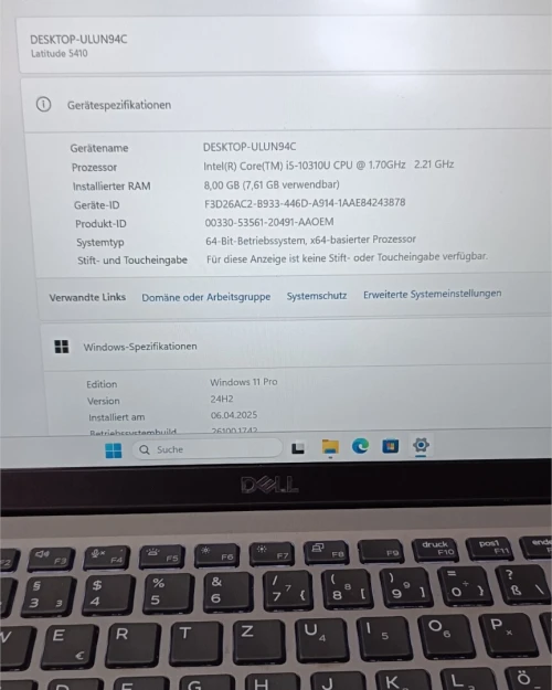 Pc portable Dell Latitude 5410 i5-10310U 8GB/256NVMe 14" FHD