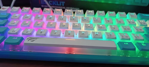 Clavier Gaming mécanique RED SWITCH Havit KB903L couleur bleu