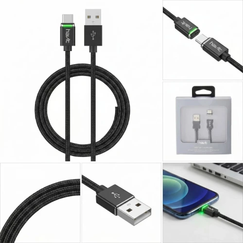 Cable Havit H637 Data 2.4A Type-C to Type-C
