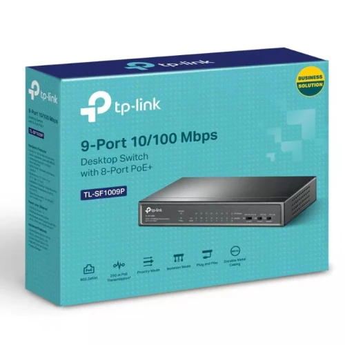 Switch PoE 9-Ports TP-Link TL-SF1009P 10/100Mbps