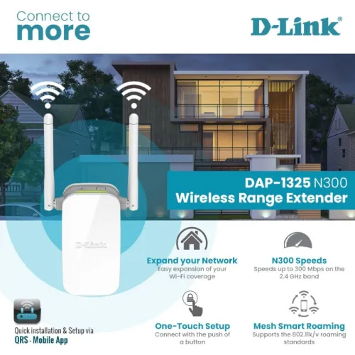 Répéteur Wi-Fi N300 D-Link DAP-1325 2 antennes externes