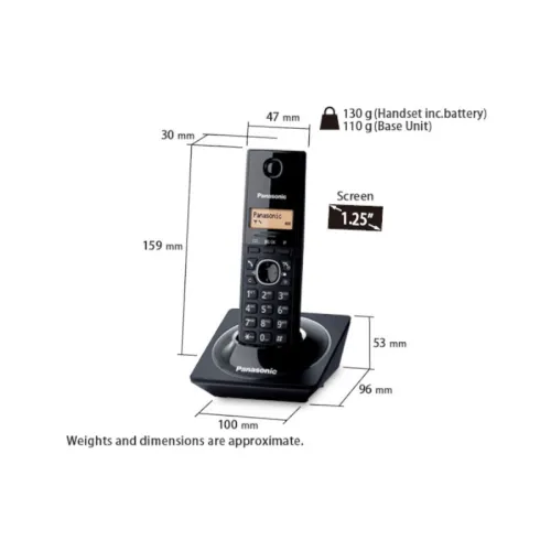 Panasonic KX-TG1711 Téléphone sans-fil numérique