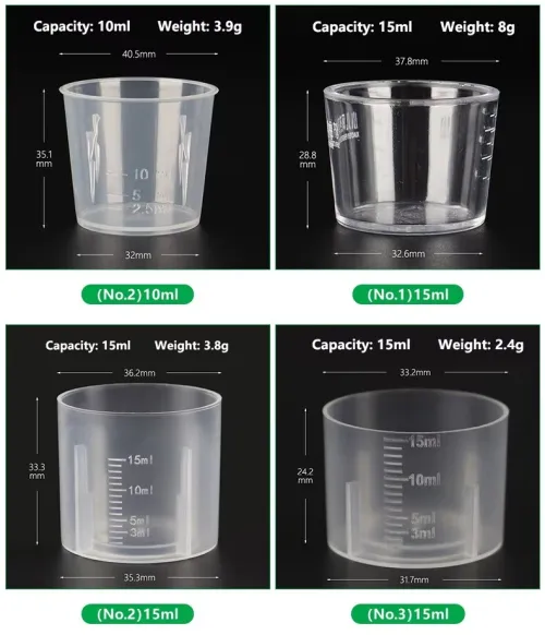 lot d'emballages pharmaceutiques pour sirop 100ml - flacons/ bouchons et gobelets doseurs