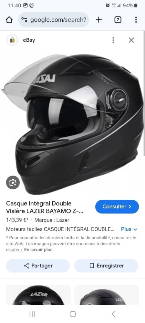 Casque lazer