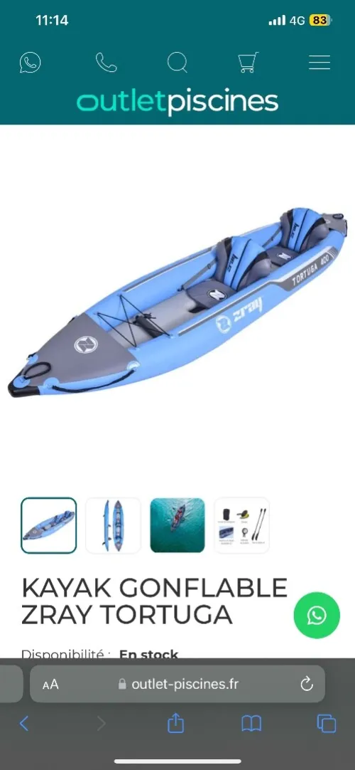 Kayak pro ZRAY TORTUGA 400