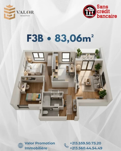 Vente Appartement F2 F3 F4 Oran Bir el djir