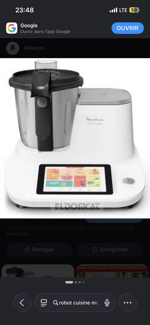 Robot Cuisine Moulinex click and cook