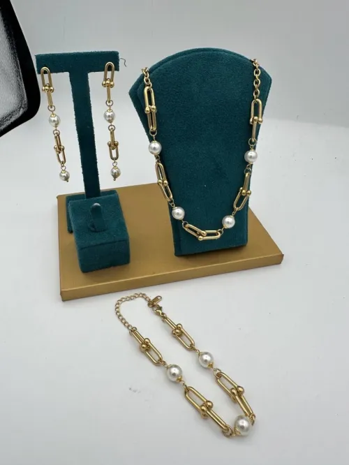 Parure Tiffany perliculture 3pc