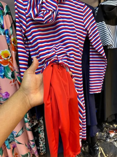  L , 3XL بوركيني نوعية ممتازة للكبار متوفر فقط اللون الأسود 