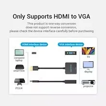 Adaptateur HDMI vers VGA avec audio