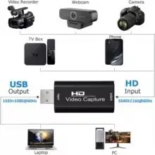 Carte acquisition 4K HDMI, USB 2.0 1080P, carte de Streaming, boîte enregistreur 