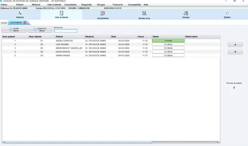 LOGICIEL CLINIQUE DENTAIRE