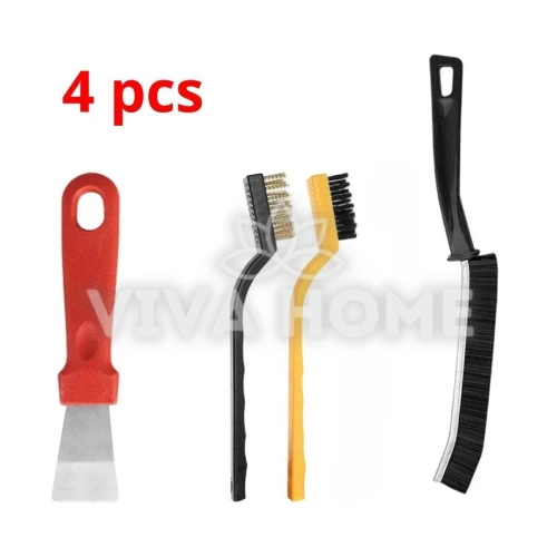 Kit Nettoyage Cuisine 4 Pièces  Brosse Fine, Raclette & Brosses Cuisinière