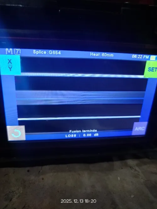 Soudure fibre optique (fusionneuse)