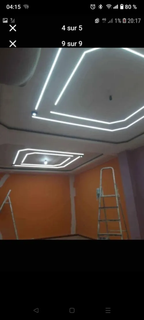 BA13 placoplâtre et led profil 