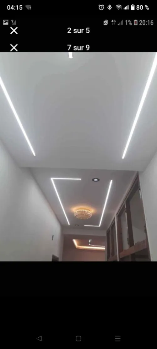 BA13 placoplâtre et led profil 