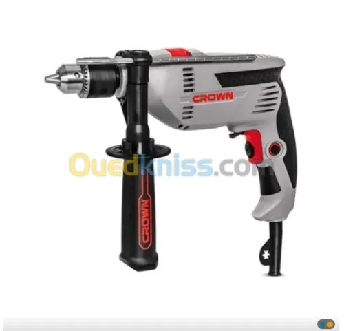 Perceuse chignole a percussion 600W 13mm CT10128 CROWN