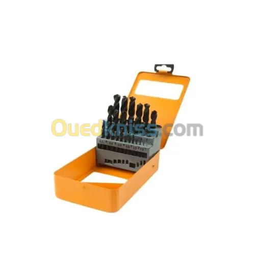 Jeu de forets hélicoidaux HSS 25 pièces 75082 TOLSEN