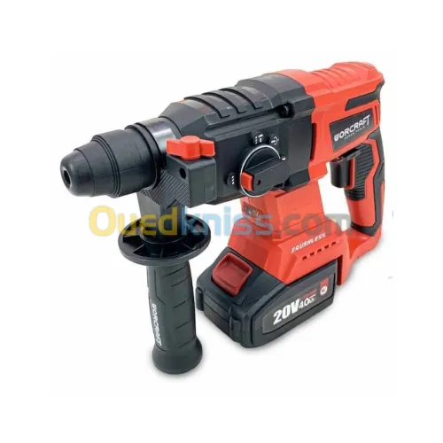 Marteau piqueur perforateur SDS-Plus sans fil 20v 2 batteries 4.0ah BRUSHLESS 24mm 3j CRH6S20LiBAM 