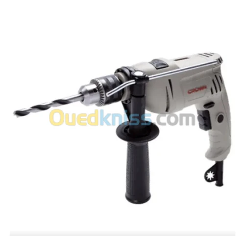 Perceuse chignole à percussion 600W 13mm CT10065 CROWN