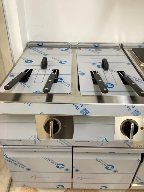 Friteuse electrique 2 cuves de 22 L +22L SILKO ITALY