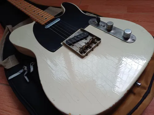 Guitare telecaster Maybach teleman t54 vintage cream aged