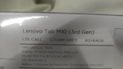 Lenovo Tab M10 (3rd Gen)