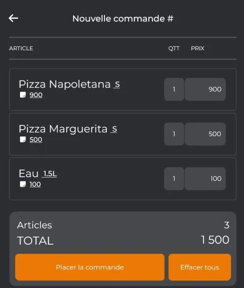 Logiciel de gestion de Restaurant / Pizzeria / Cafétéria / Crémerie 