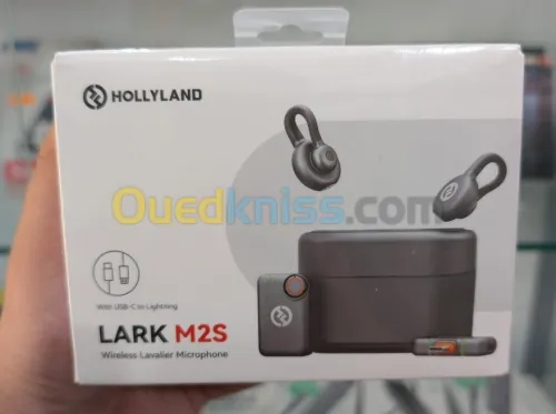 Hollyland Lark M2S Micro Cravate sans Fil  Caméra, iPhone, Android, ,  ENC, 30H Durée